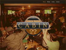 Tablet Screenshot of cabin22bend.com